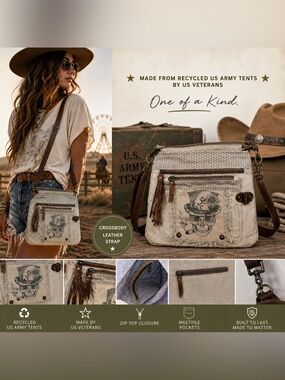 Reworked Army Tent Crossbody | Veteran Made